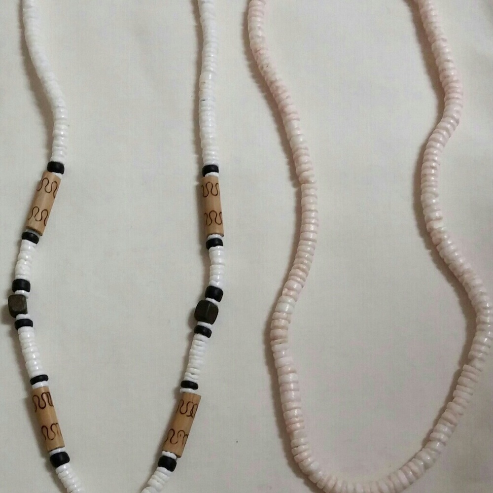2 puka shell necklaces $20